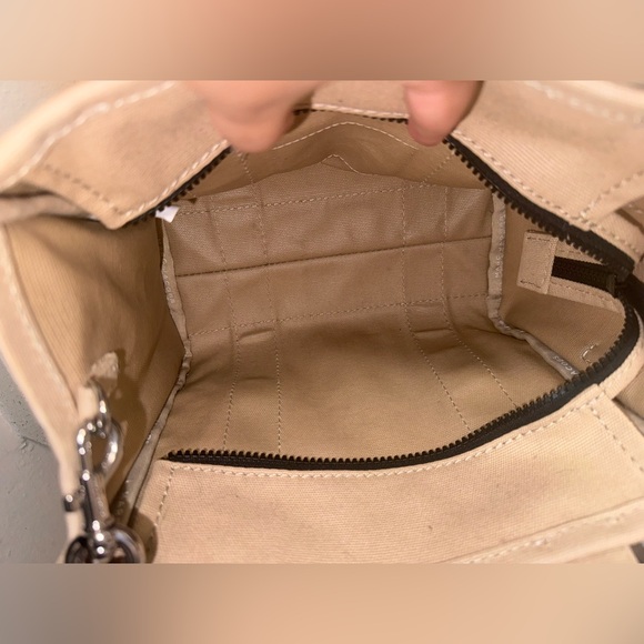 Marc Jacobs Light Tan Tote Bag with Black Strap - Picture 7 of 7